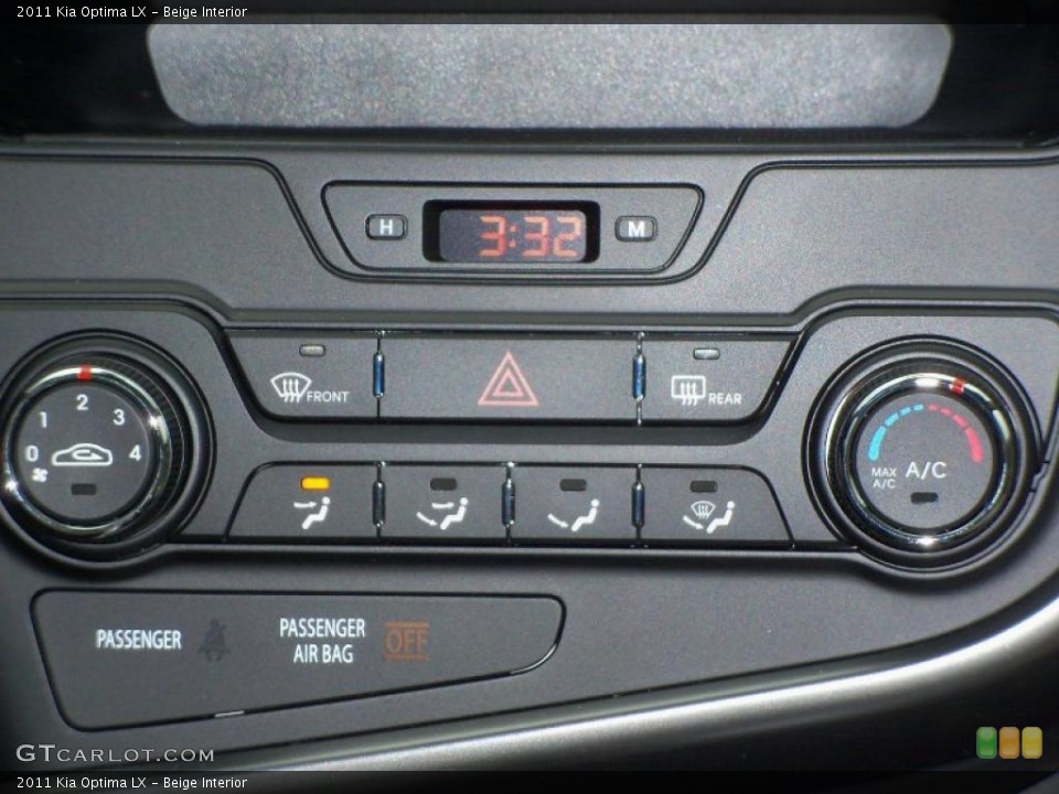 Beige Interior Controls for the 2011 Kia Optima LX #47677858