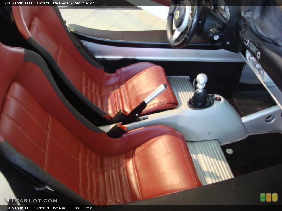 Red 2006 Lotus Elise Interiors