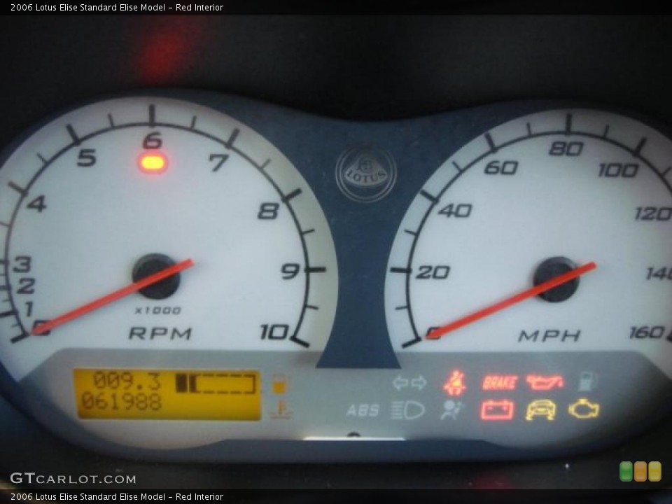 Red Interior Gauges for the 2006 Lotus Elise  #47678155
