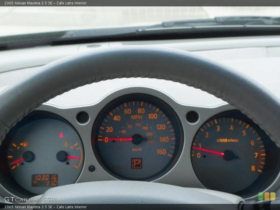 Cafe Latte Interior Gauges for the 2005 Nissan Maxima 3.5 SE #47678770