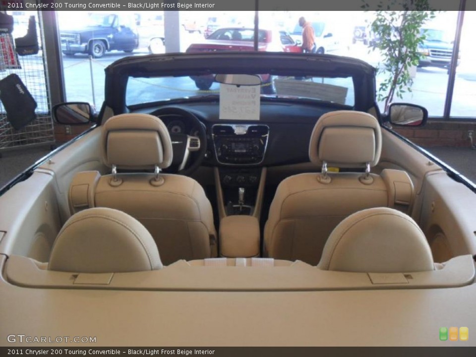 Black/Light Frost Beige Interior Photo for the 2011 Chrysler 200 Touring Convertible #47679931