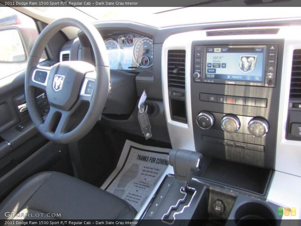 Dark Slate Gray Interior Dashboard for the 2011 Dodge Ram 1500 Sport R/T Regular Cab #47680564