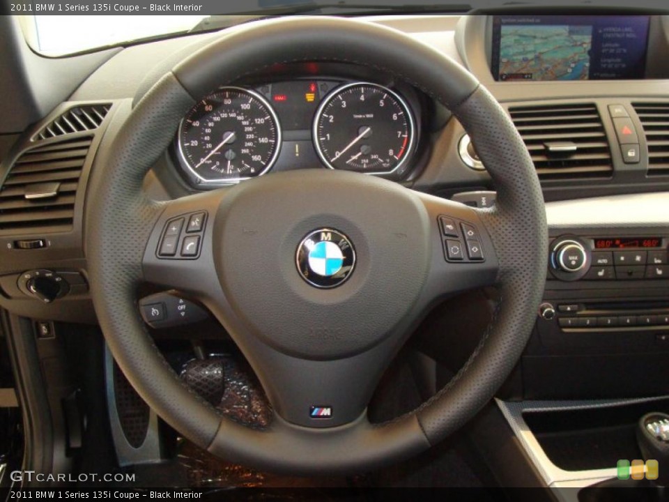 Black Interior Steering Wheel for the 2011 BMW 1 Series 135i Coupe #47682274