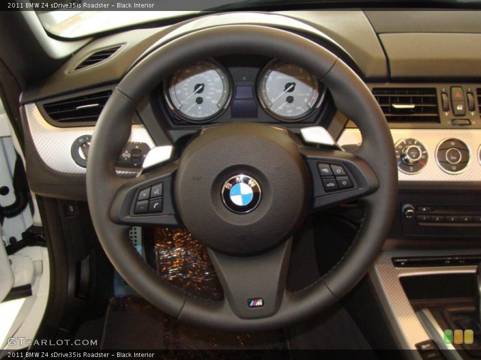 Black Interior Steering Wheel for the 2011 BMW Z4 sDrive35is Roadster #47683228