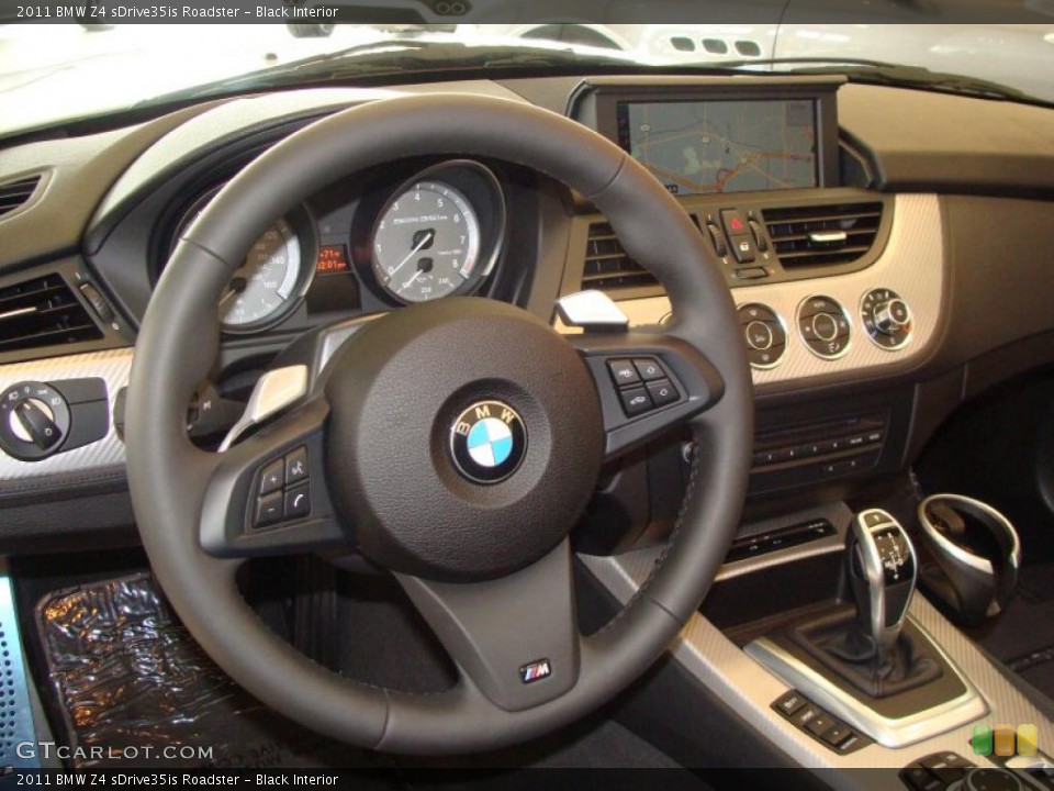 Black Interior Steering Wheel for the 2011 BMW Z4 sDrive35is Roadster #47683351