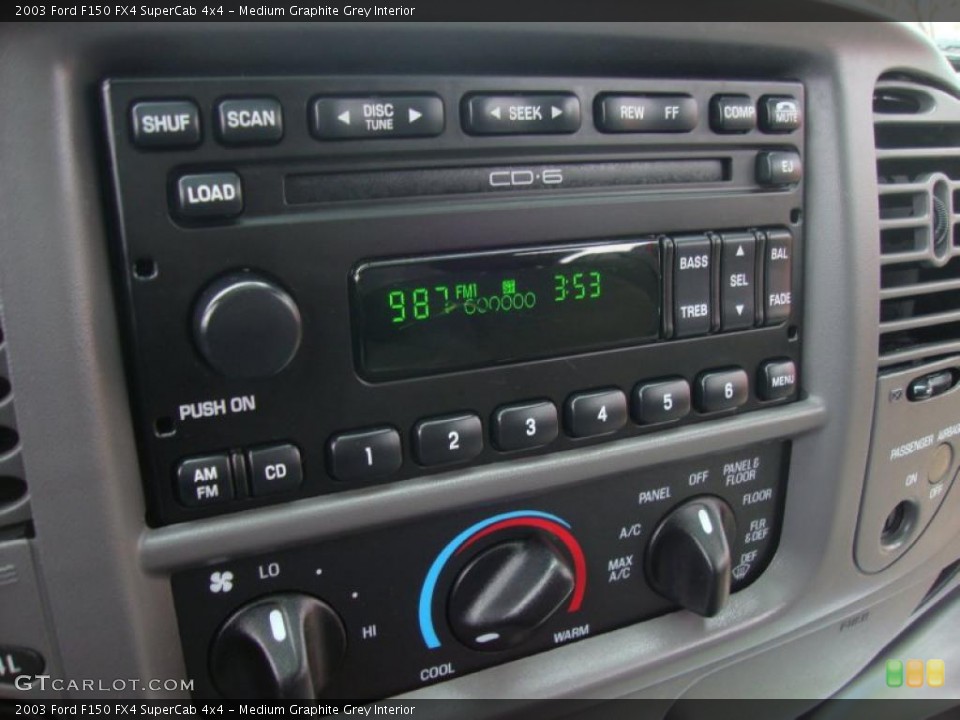 Medium Graphite Grey Interior Controls for the 2003 Ford F150 FX4 SuperCab 4x4 #47684164