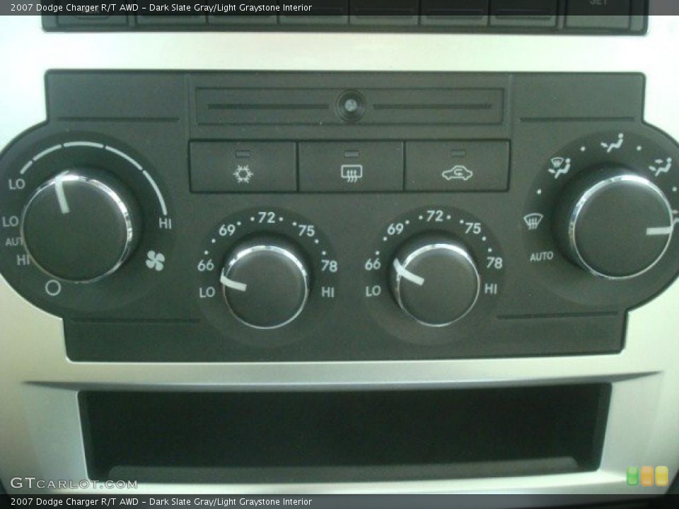 Dark Slate Gray/Light Graystone Interior Controls for the 2007 Dodge Charger R/T AWD #47684356