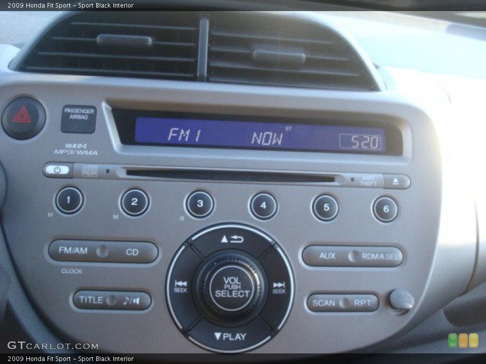 Sport Black Interior Controls for the 2009 Honda Fit Sport #47685040