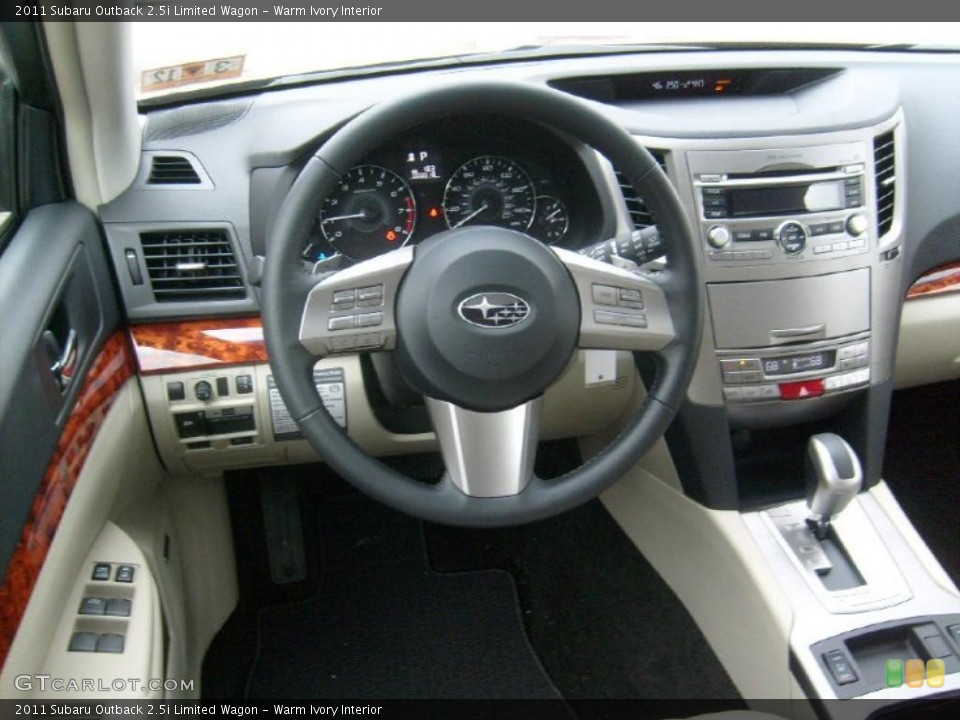 Warm Ivory Interior Dashboard for the 2011 Subaru Outback 2.5i Limited Wagon #47685301