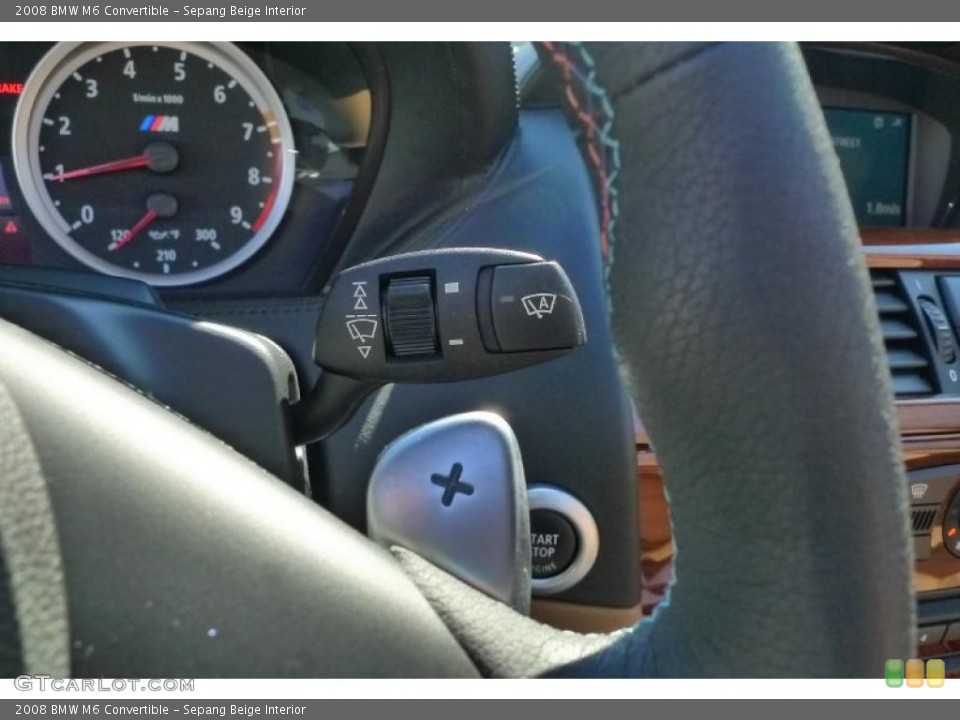 Sepang Beige Interior Controls for the 2008 BMW M6 Convertible #47685352
