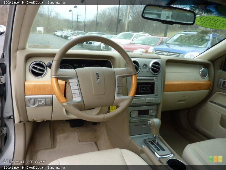 Sand Interior Dashboard for the 2009 Lincoln MKZ AWD Sedan #47685766