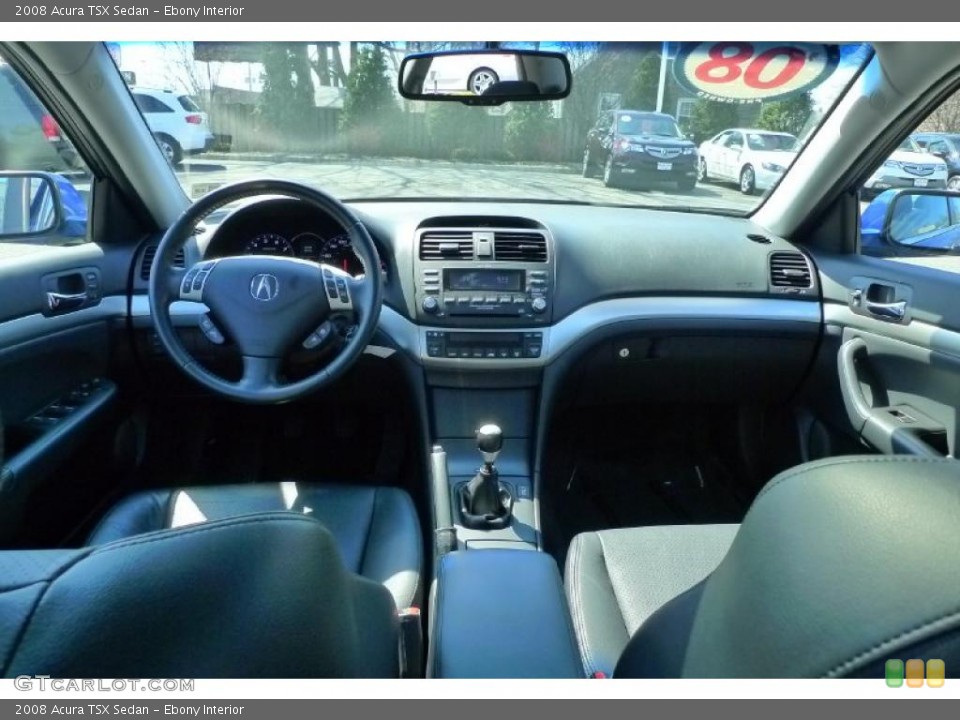Ebony Interior Dashboard for the 2008 Acura TSX Sedan #47687287