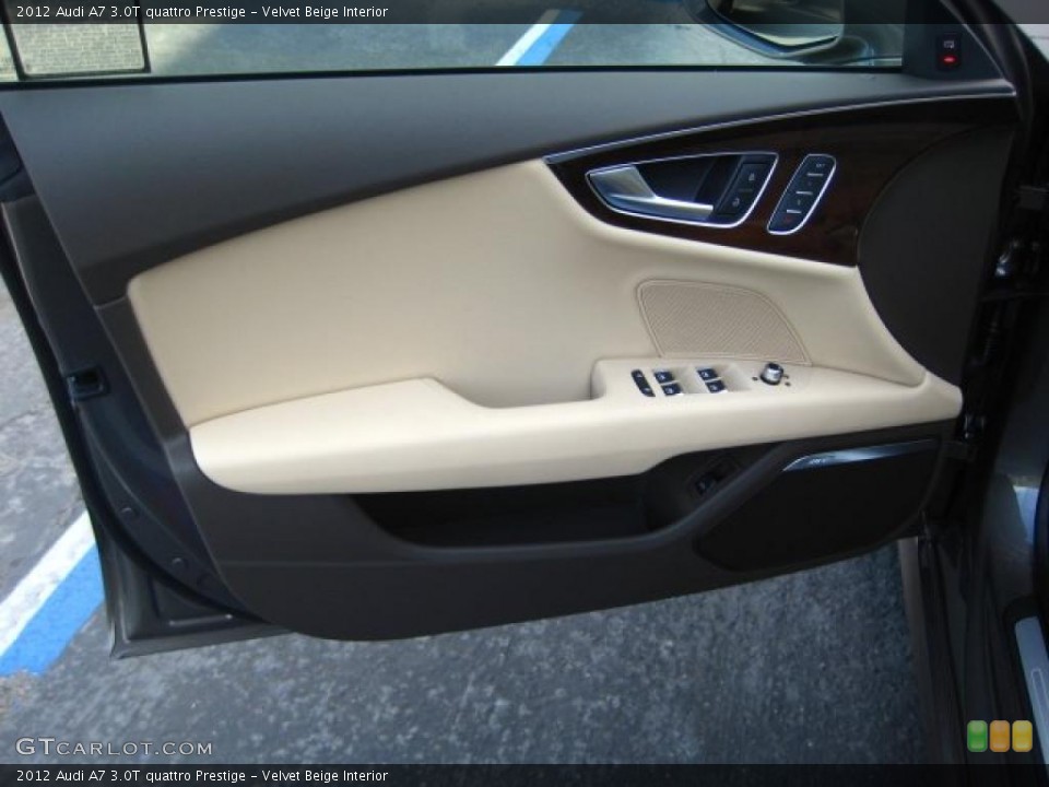 Velvet Beige Interior Door Panel for the 2012 Audi A7 3.0T quattro Prestige #47688595