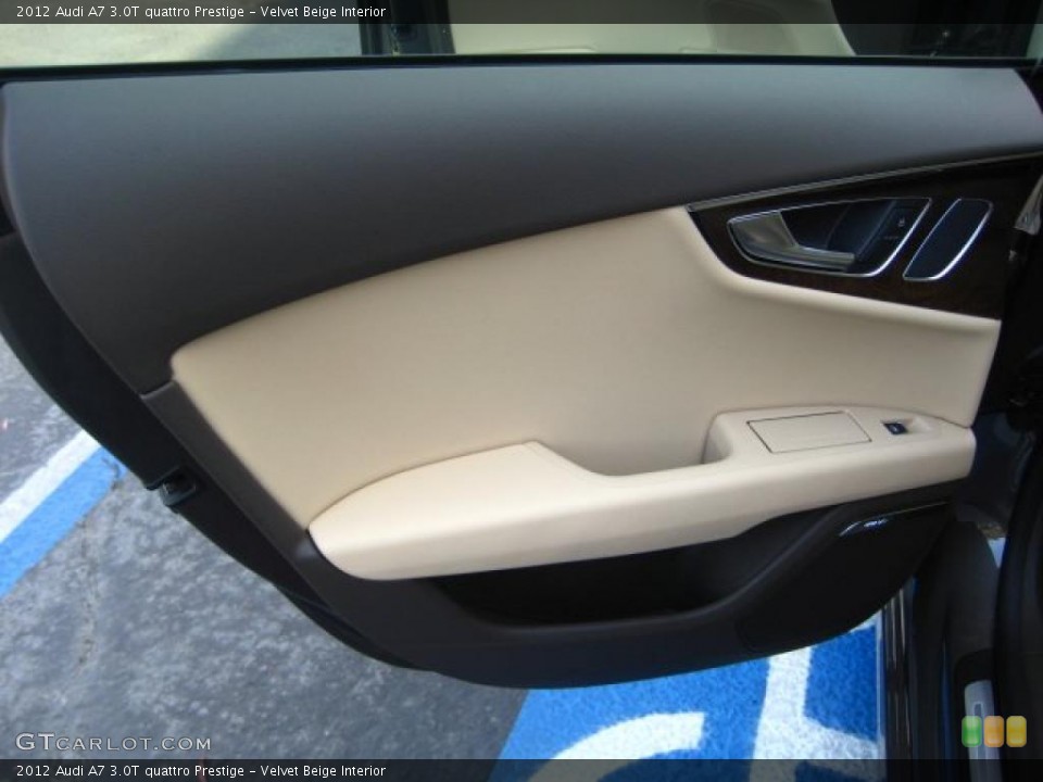 Velvet Beige Interior Door Panel for the 2012 Audi A7 3.0T quattro Prestige #47688604