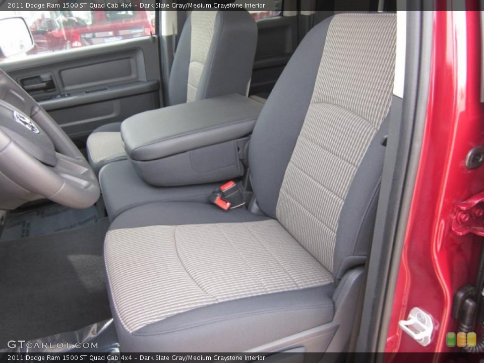 Dark Slate Gray/Medium Graystone Interior Photo for the 2011 Dodge Ram 1500 ST Quad Cab 4x4 #47689296