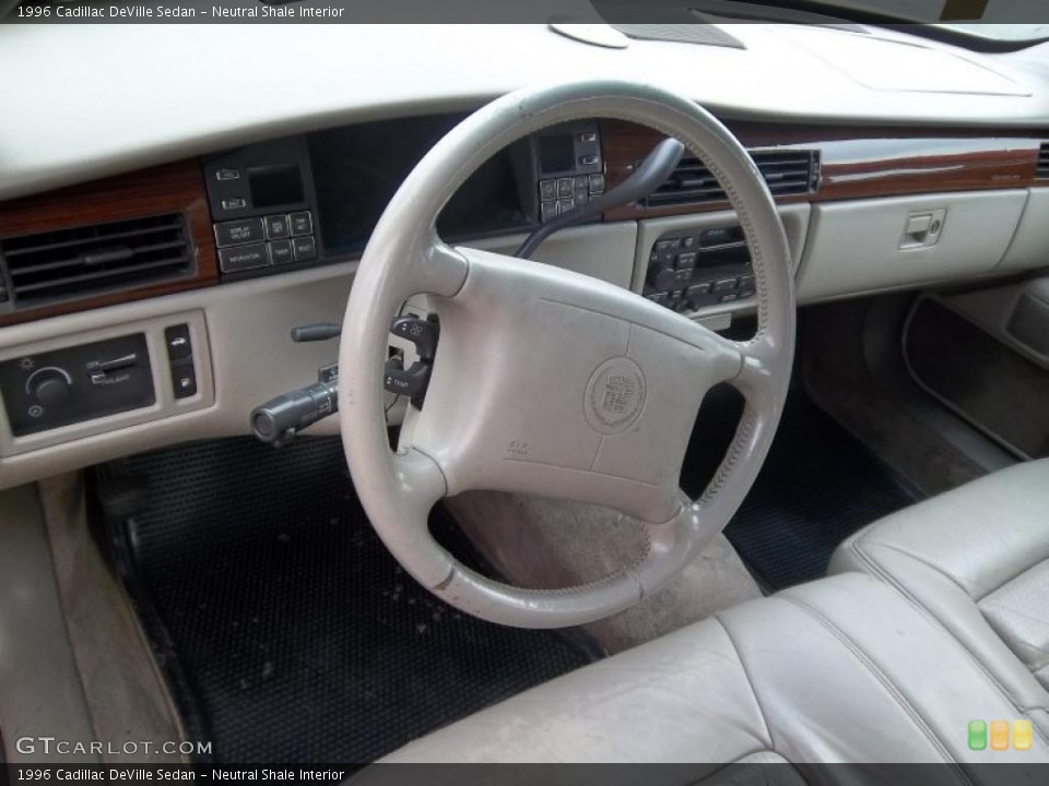 Neutral Shale Interior Steering Wheel for the 1996 Cadillac DeVille Sedan #47689422