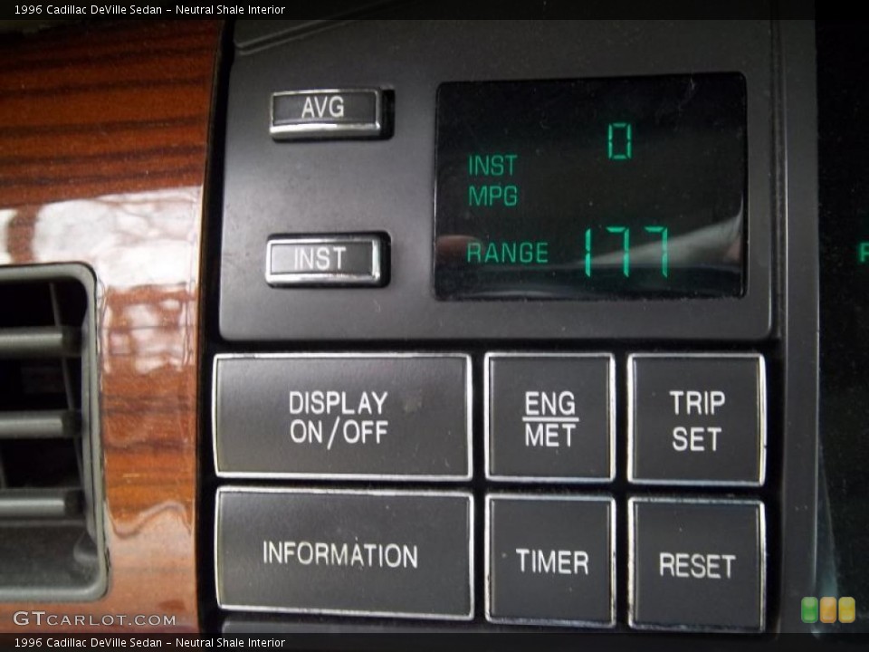 Neutral Shale Interior Controls for the 1996 Cadillac DeVille Sedan #47689515