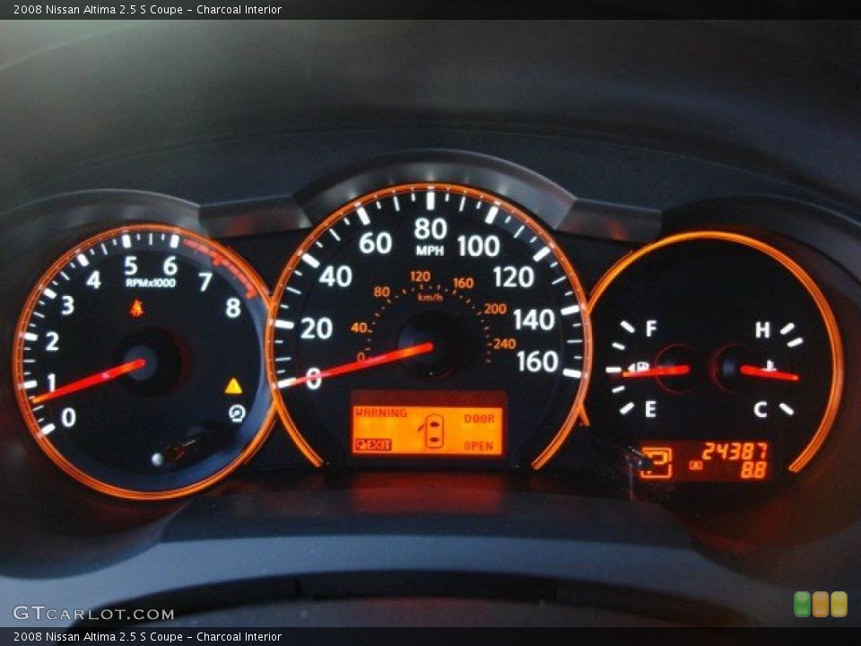 Charcoal Interior Gauges for the 2008 Nissan Altima 2.5 S Coupe #47689854