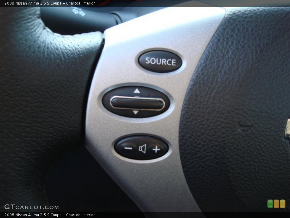 Charcoal Interior Controls for the 2008 Nissan Altima 2.5 S Coupe #47689950