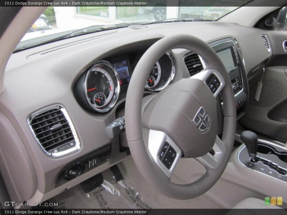 Dark Graystone/Medium Graystone Interior Steering Wheel for the 2011 Dodge Durango Crew Lux 4x4 #47690010