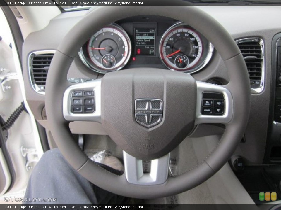 Dark Graystone/Medium Graystone Interior Steering Wheel for the 2011 Dodge Durango Crew Lux 4x4 #47690034