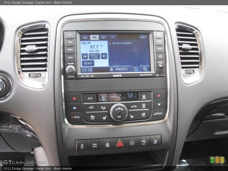 Black Interior Controls for the 2011 Dodge Durango Citadel 4x4 #47690334