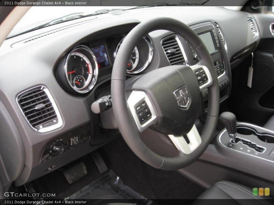 Black Interior Steering Wheel for the 2011 Dodge Durango Citadel 4x4 #47690397