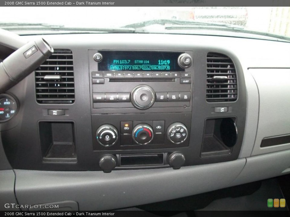 Dark Titanium Interior Controls for the 2008 GMC Sierra 1500 Extended Cab #47690583
