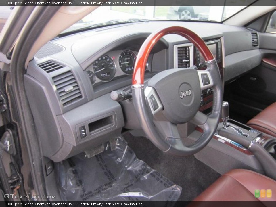 Saddle Brown/Dark Slate Gray Interior Photo for the 2008 Jeep Grand Cherokee Overland 4x4 #47690886