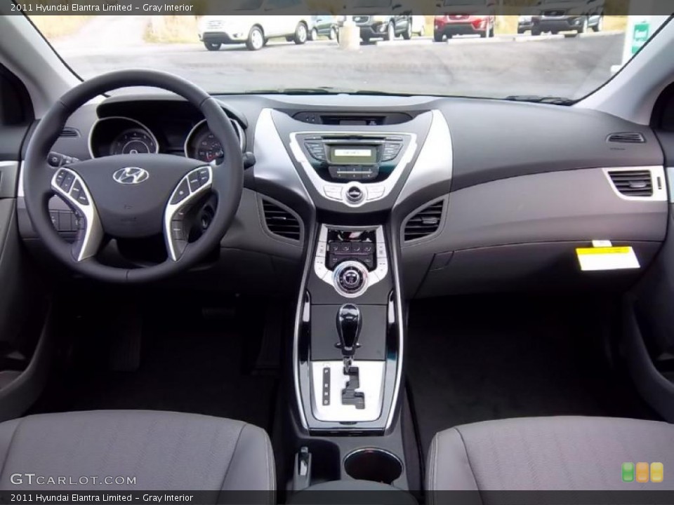 Gray Interior Dashboard for the 2011 Hyundai Elantra Limited #47690901
