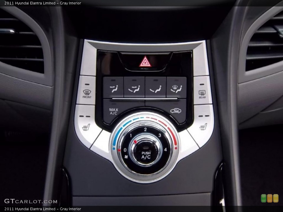 Gray Interior Controls for the 2011 Hyundai Elantra Limited #47690937