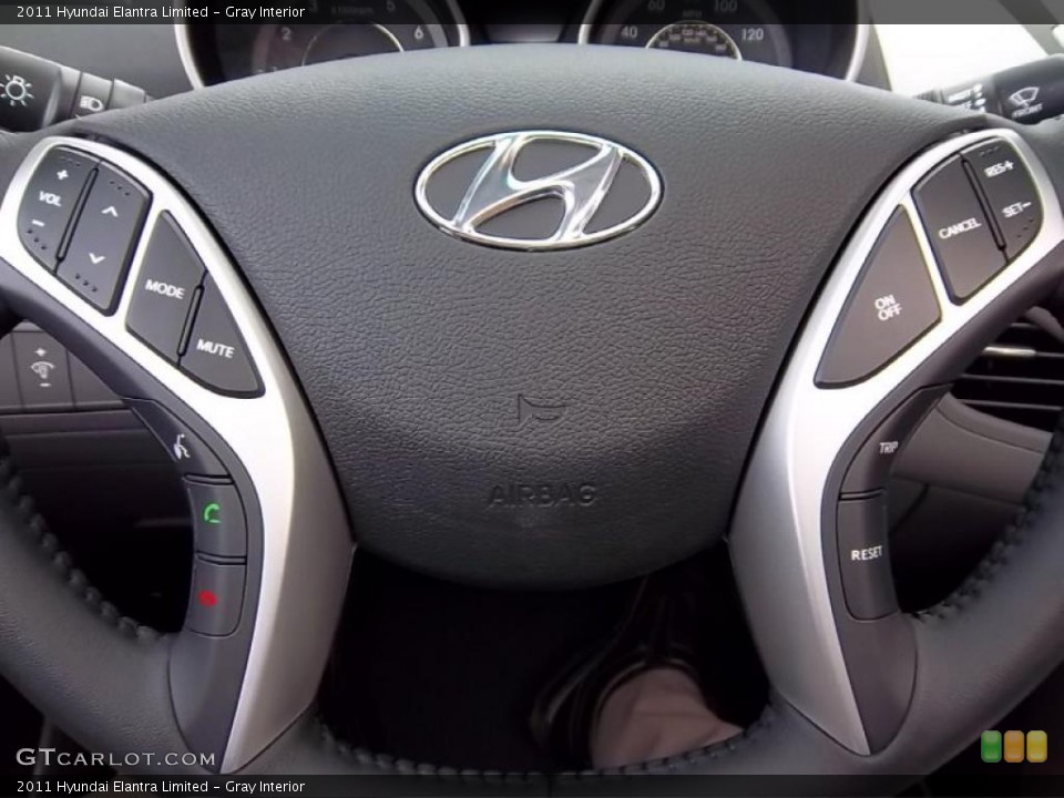 Gray Interior Steering Wheel for the 2011 Hyundai Elantra Limited #47690967