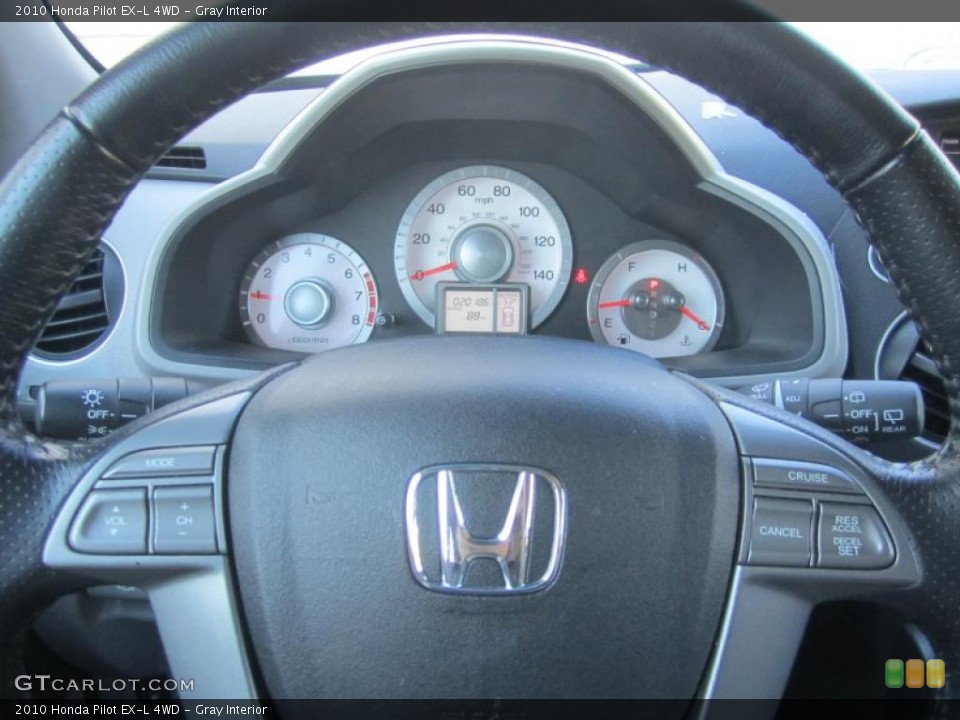 Gray Interior Controls for the 2010 Honda Pilot EX-L 4WD #47691060