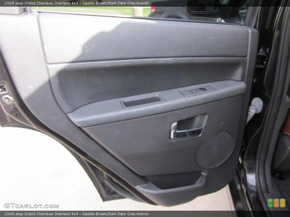 Saddle Brown/Dark Slate Gray Interior Door Panel for the 2008 Jeep Grand Cherokee Overland 4x4 #47691123