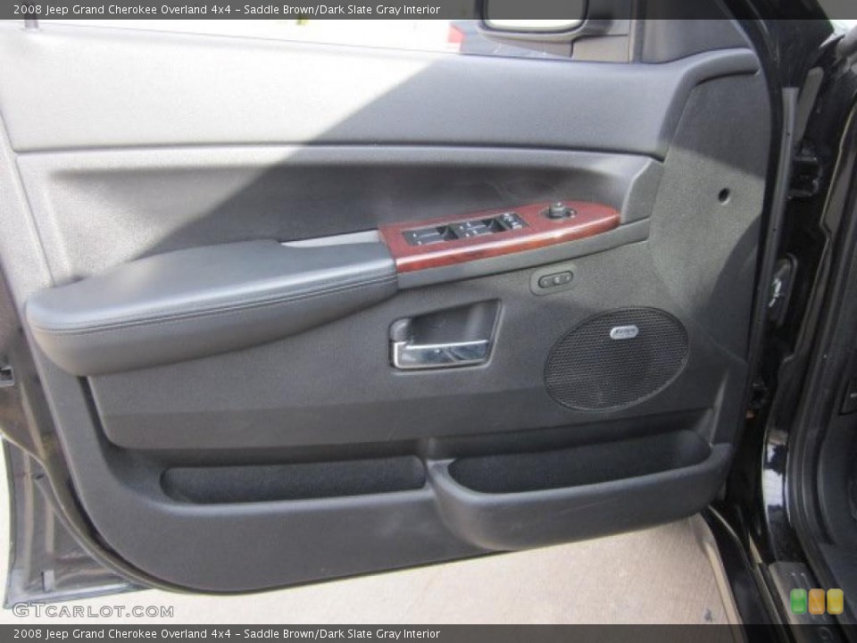 Saddle Brown/Dark Slate Gray Interior Door Panel for the 2008 Jeep Grand Cherokee Overland 4x4 #47691138