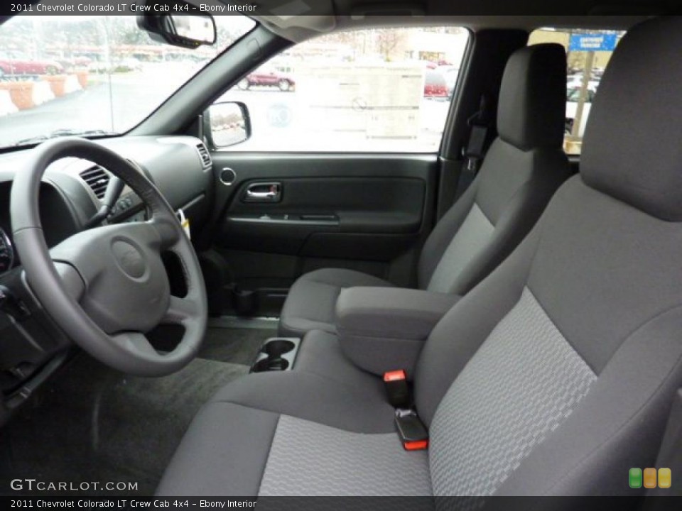 Ebony Interior Photo for the 2011 Chevrolet Colorado LT Crew Cab 4x4 #47693337