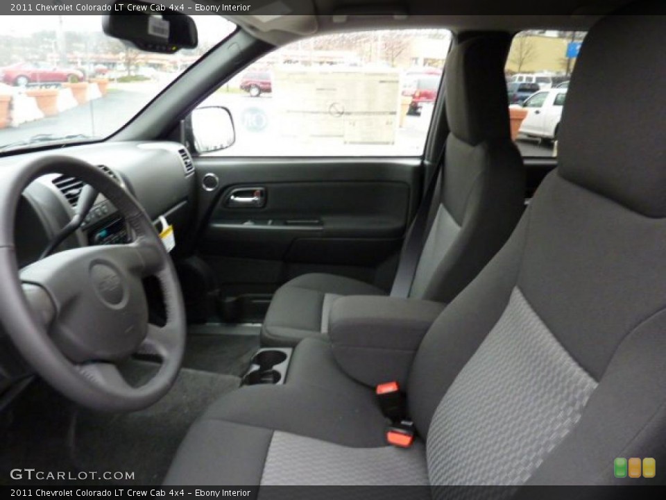 Ebony Interior Photo for the 2011 Chevrolet Colorado LT Crew Cab 4x4 #47693967