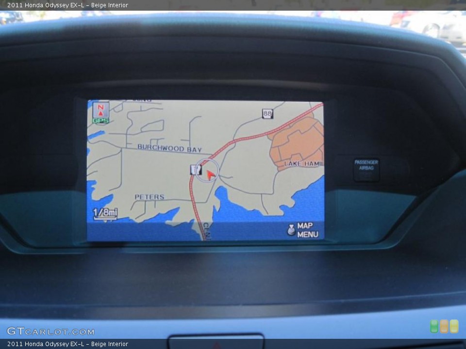 Beige Interior Navigation for the 2011 Honda Odyssey EX-L #47694300