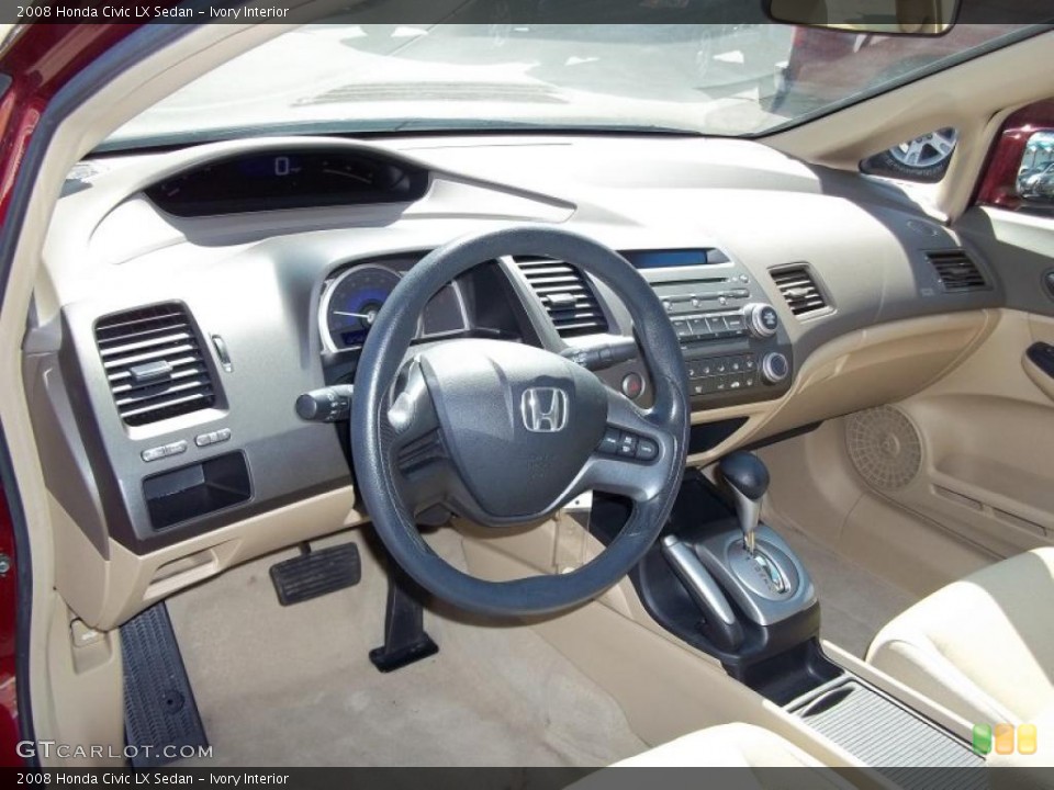 Ivory Interior Prime Interior for the 2008 Honda Civic LX Sedan #47694492