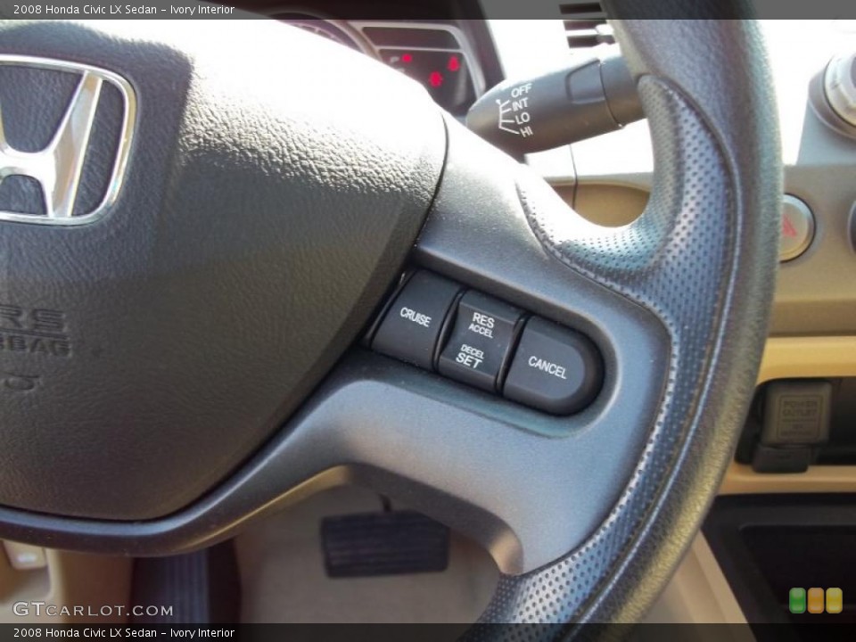 Ivory Interior Controls for the 2008 Honda Civic LX Sedan #47694531