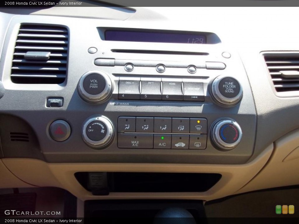 Ivory Interior Controls for the 2008 Honda Civic LX Sedan #47694564