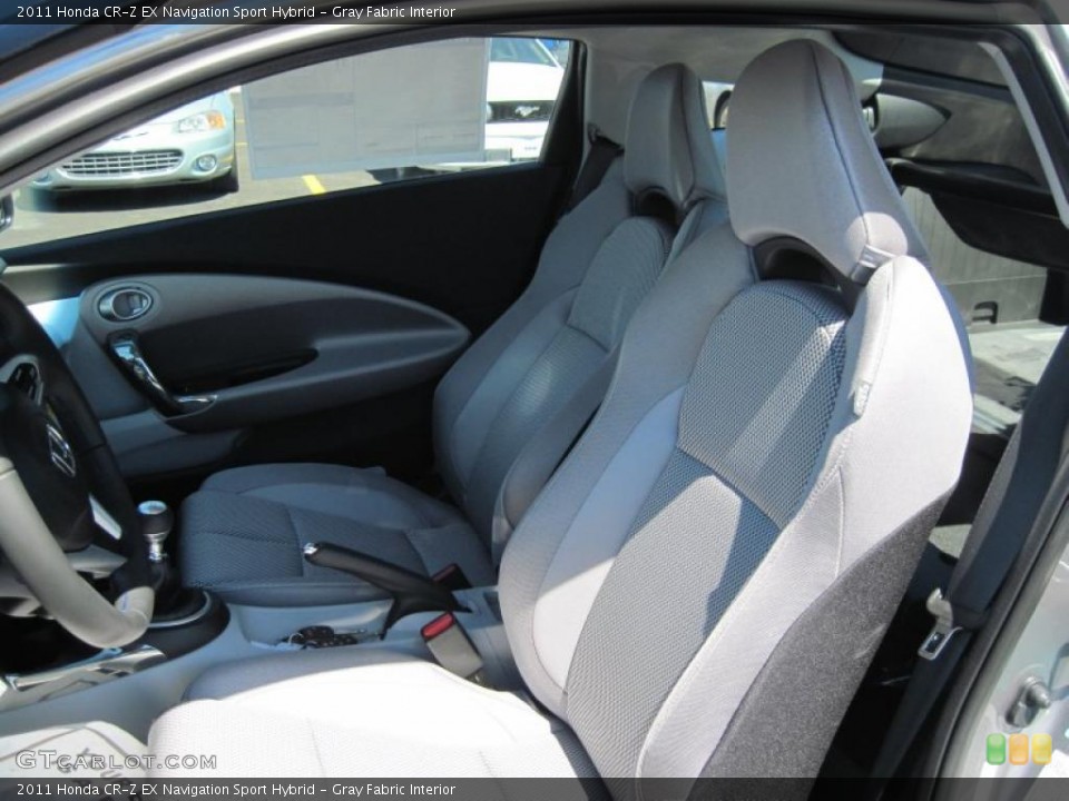 Gray Fabric Interior Photo for the 2011 Honda CR-Z EX Navigation Sport Hybrid #47695848