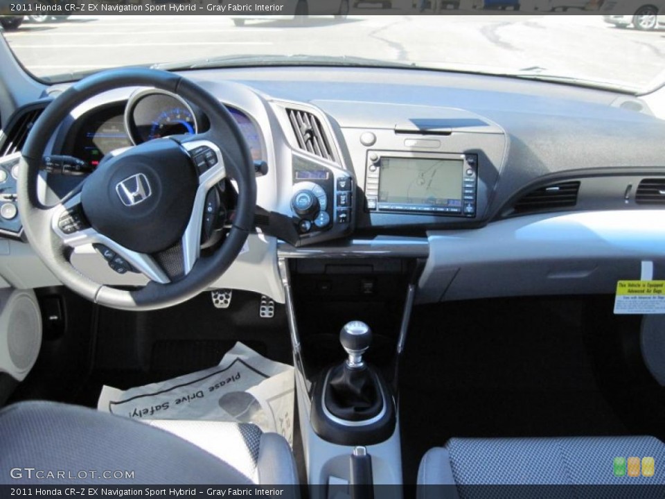 Gray Fabric Interior Dashboard for the 2011 Honda CR-Z EX Navigation Sport Hybrid #47695896