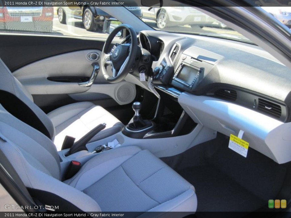 Gray Fabric Interior Photo for the 2011 Honda CR-Z EX Navigation Sport Hybrid #47695908