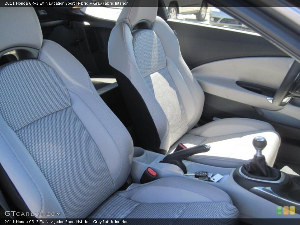 Gray Fabric Interior Photo for the 2011 Honda CR-Z EX Navigation Sport Hybrid #47695923