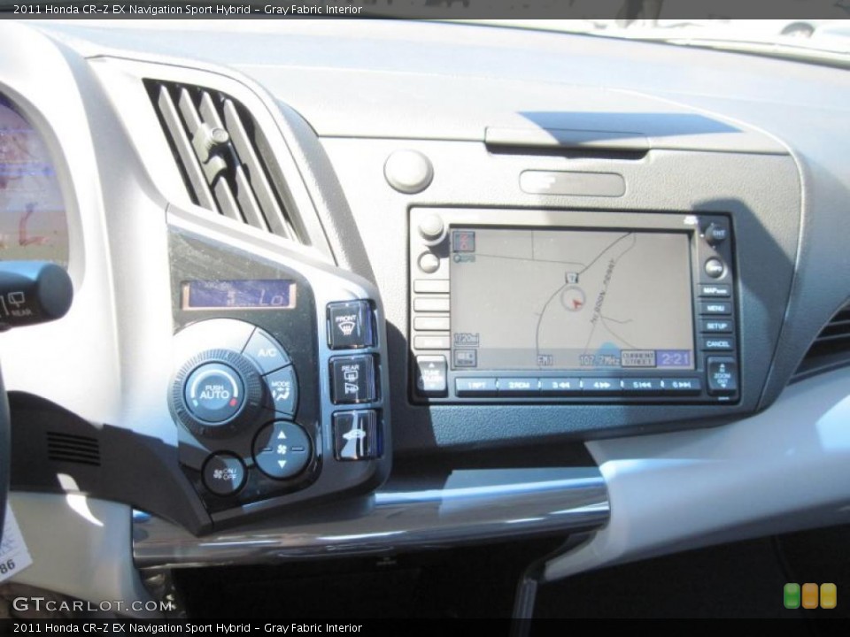 Gray Fabric Interior Controls for the 2011 Honda CR-Z EX Navigation Sport Hybrid #47695953