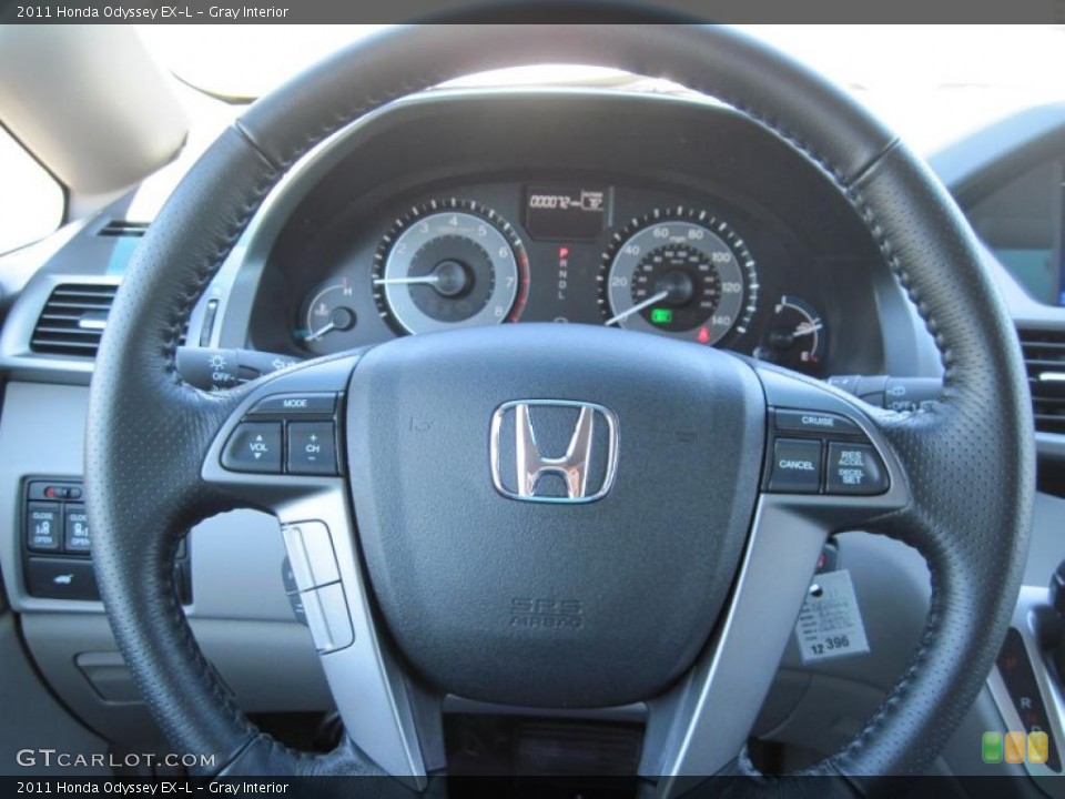 Gray Interior Steering Wheel for the 2011 Honda Odyssey EX-L #47696511