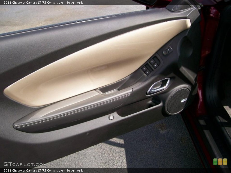 Beige Interior Door Panel for the 2011 Chevrolet Camaro LT/RS Convertible #47697801