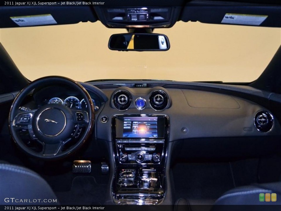 Jet Black/Jet Black Interior Dashboard for the 2011 Jaguar XJ XJL Supersport #47703389