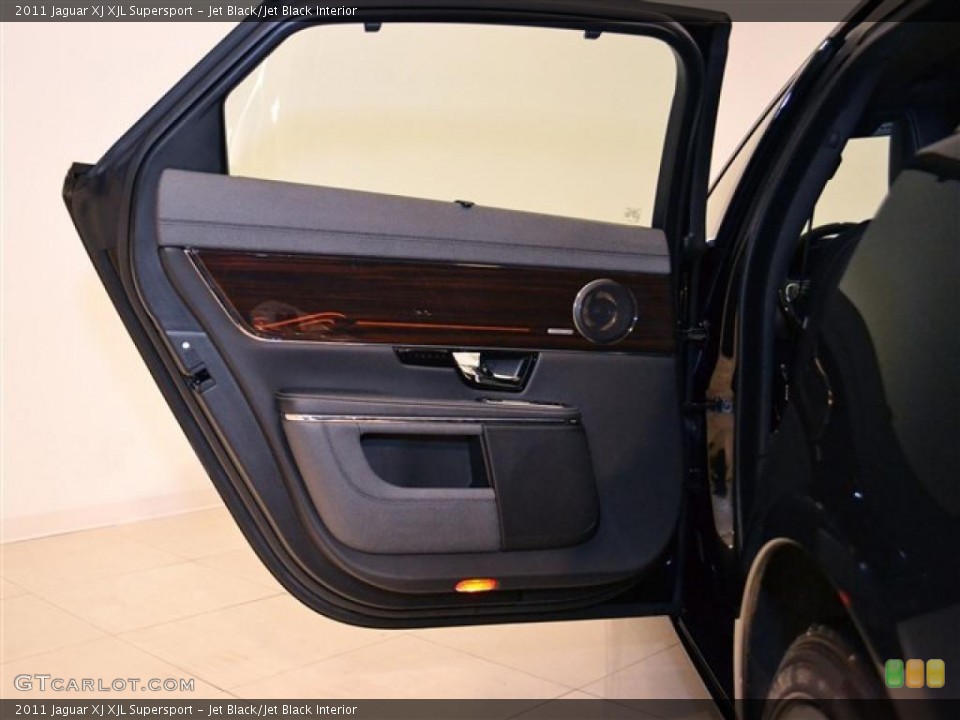 Jet Black/Jet Black Interior Door Panel for the 2011 Jaguar XJ XJL Supersport #47703434